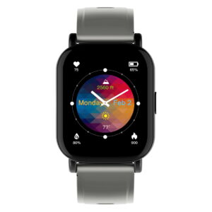 3plus Vibe Pro Smartwatch for Android iPhone, Multiple Sports Modes, Sleep Monitor, IP68 Waterproof, GPS, Silver Band