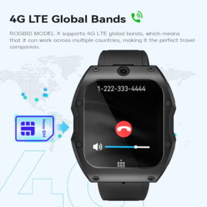 UBABAI DM62 Smart Watch 4G LTE 2GB+16GB Android 8.1 Wifi Gps Camera 2.13inch 1000mah Silicone Strap