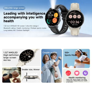 Men's Smartwatch, Women's Fitness Tracker 1.32