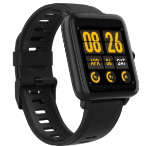 3Plus Vibe Lite Smartwatch (Black) with Sleep Monitor/ Notifications/ GPS/ Workout Tracker/ Water Resistant