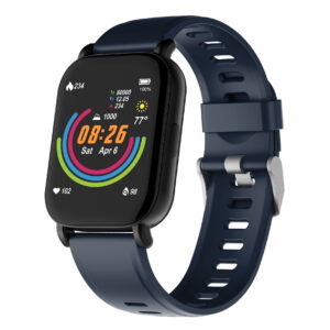 3plus Vibe Pro Smartwatch for Android iPhone, Multiple Sports Modes, Sleep Monitor, IP68 Waterproof, GPS, Navy Blue Band