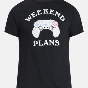Weekend Plans Men's and Big Men's Cotton Graphic Tee with Short Sleeves, Sizes S-3XL