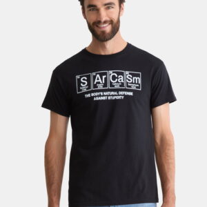 Sarcasm Men's and Big Men's Graphic Tee with Short Sleeves, Sizes S-3XL