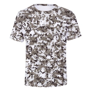 Summer Men's Camo T Shirt Round Neck Short Sleeved Comfortable Tshirts