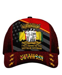 Personalized Vietnam Veteran Cap PVC250418 - 3D Embroidered Military Tribute Cap
