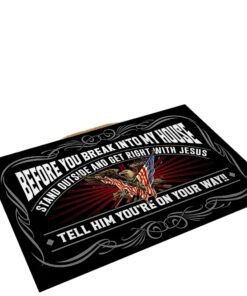 US Veteran Doormat NPVC120501 - Patriotic Welcome Mat with Military - Themed Design
