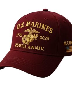 USMC Embroidered Cap VPVC307941 - 250th Anniversary Marine Corps Tribute Cap