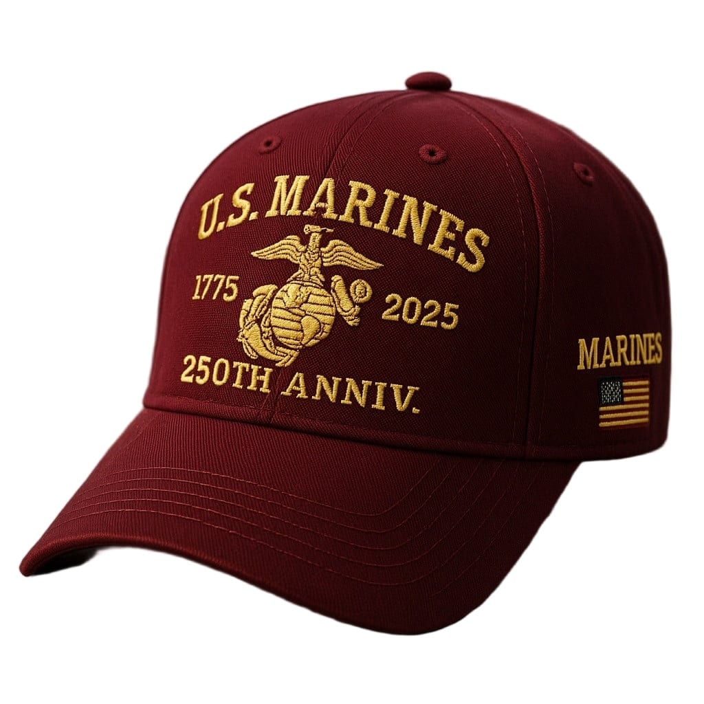 USMC Embroidered Cap VPVC307941 - 250th Anniversary Marine Corps Tribute Cap