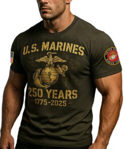 USMC 250th Anniversary T-Shirt VPVC930043 - Marine Corps Veteran Tribute Shirt
