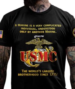 Marine Corps 250th Anniversary T-Shirt for Men VPVC930059 - USMC Veteran Graphic Tee, Military Appreciation Gift, Father's Day Present