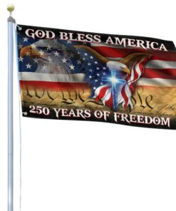 America 250th Anniversary Grommet Flag VPVC120074 - Patriotic USA Flag