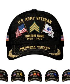 Custom US Veterans Cap CPVC180501 - Personalized Baseball Cap for Military Veterans